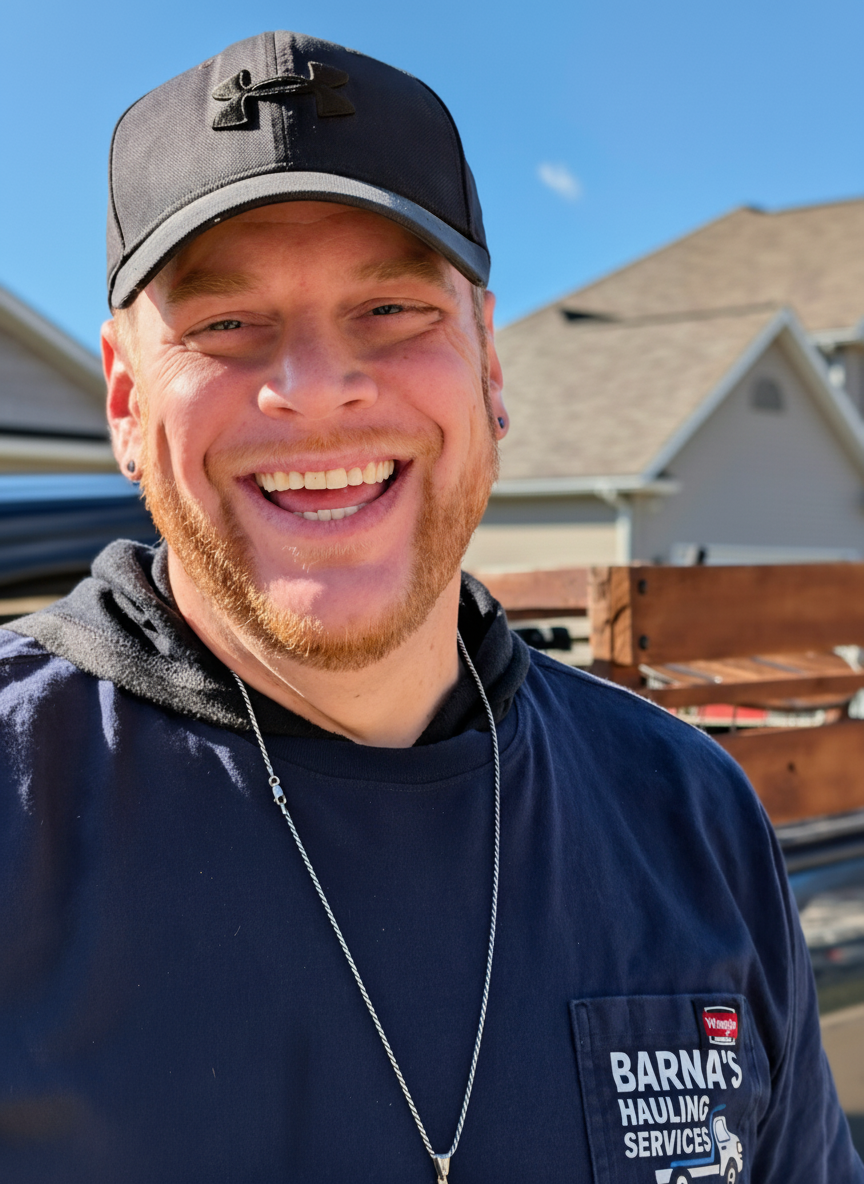 Adam Barna, Owner of Barna's Hauling Services - locally owned junk removal and hauling business in Cleveland, OH